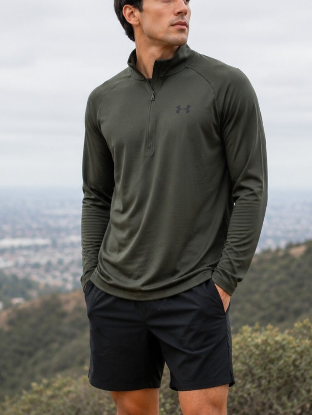 Under Armour Men’s HeatGear Quarter Zip Training Top Size M